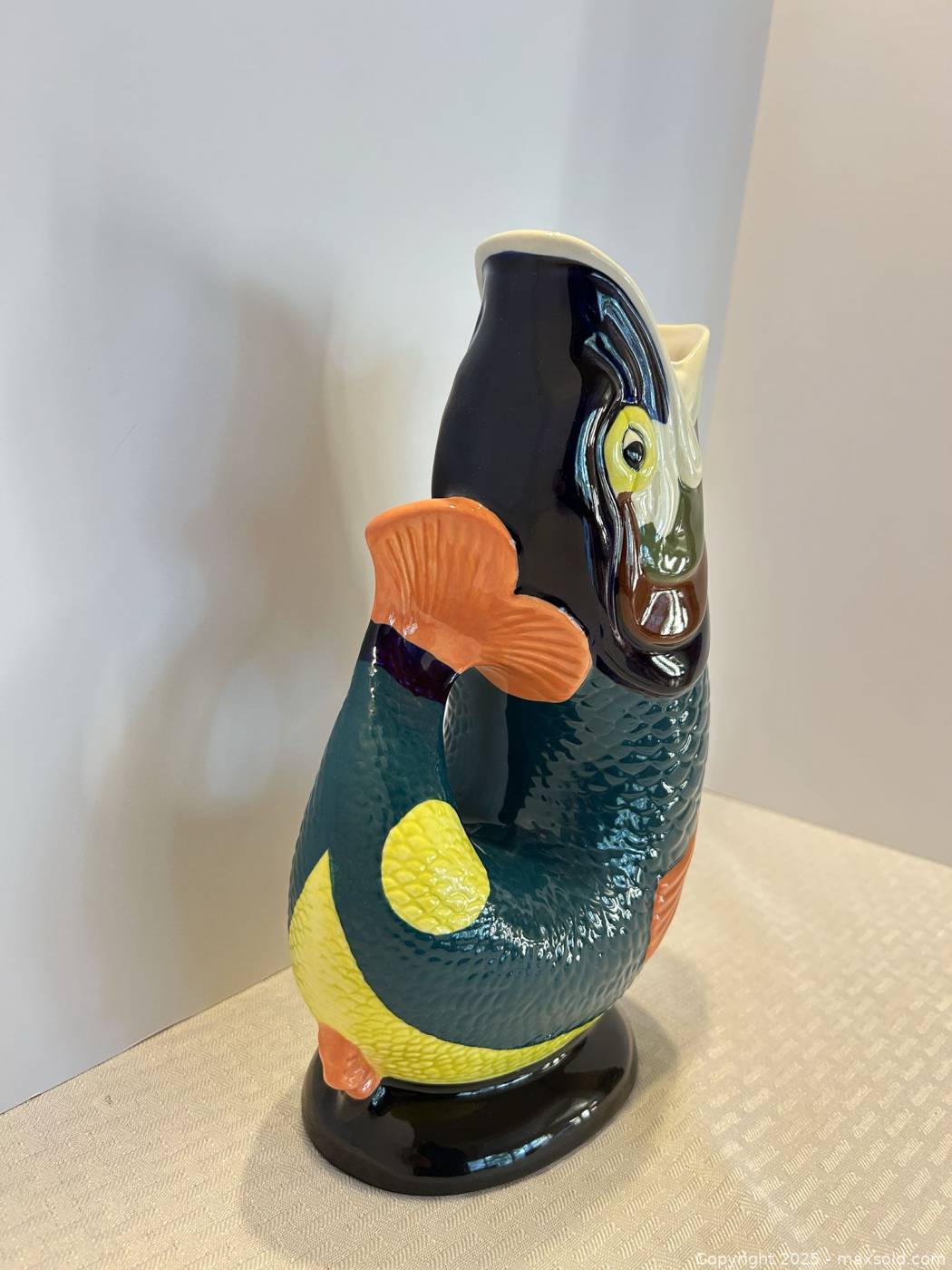 Whimsical Gluggle Jug Fish Pitcher | Maxsold