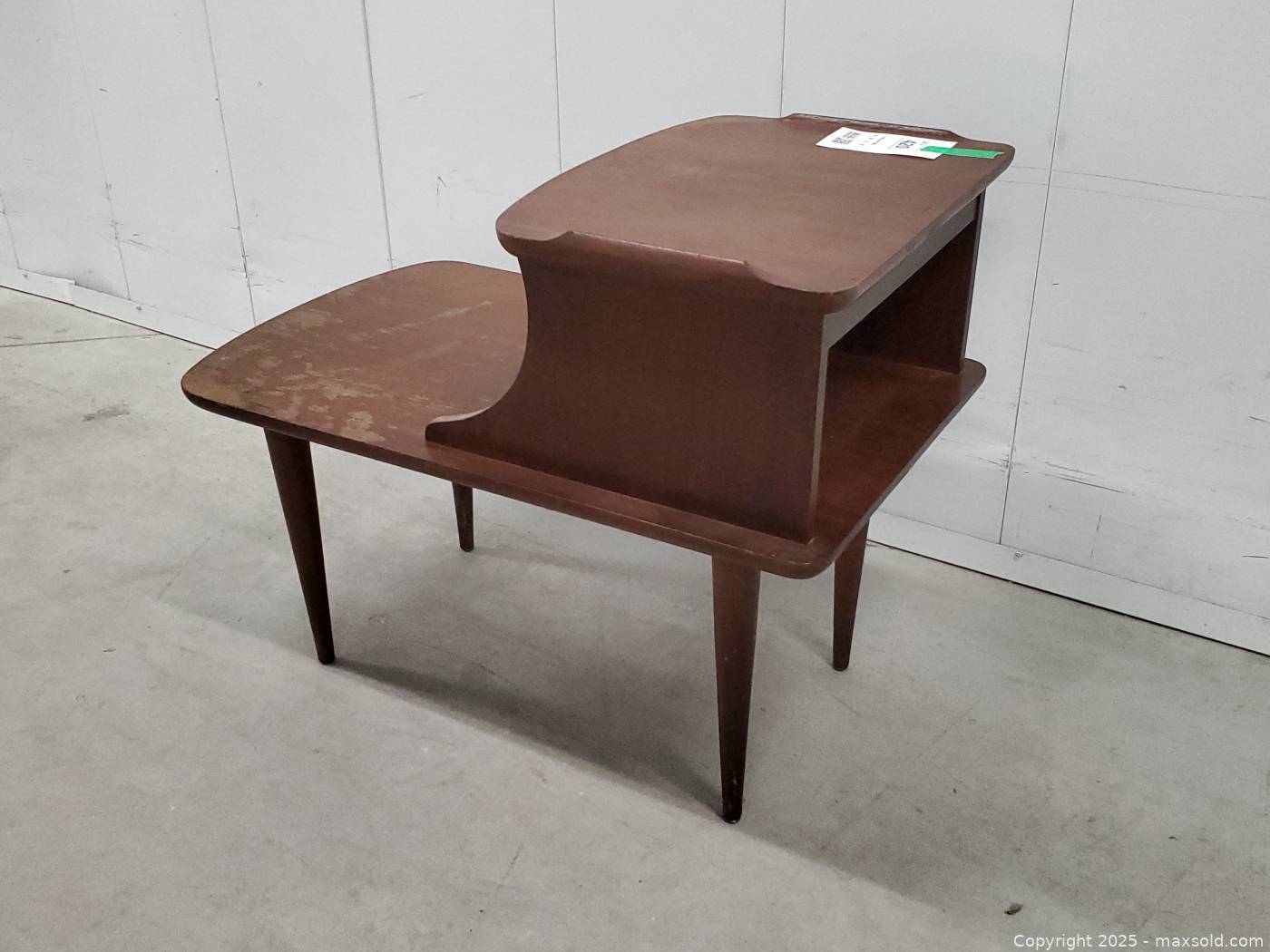 Vintage MCM Two-Tier Step End Table | Maxsold