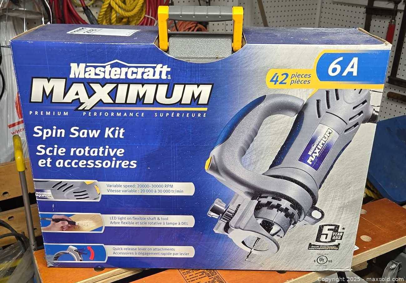 Mastercraft Maximum 6A Spin Saw Kit 42-Piece | Maxsold