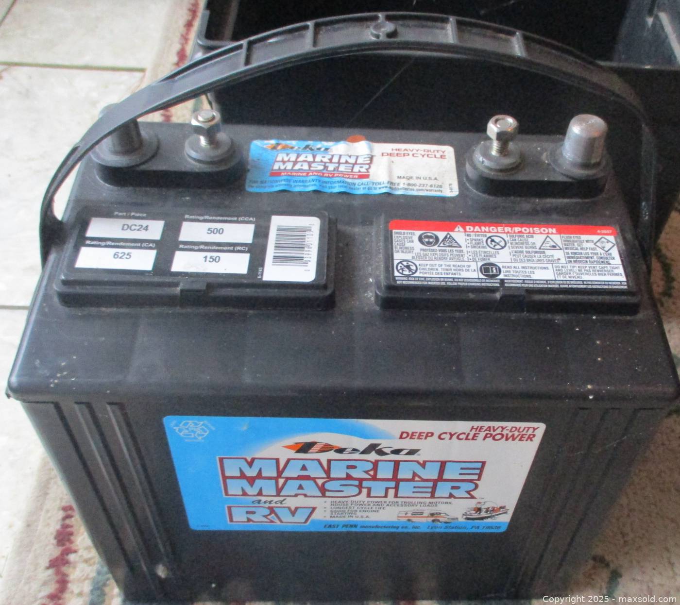 Deka Marine Master RV deep cycle battery | Maxsold