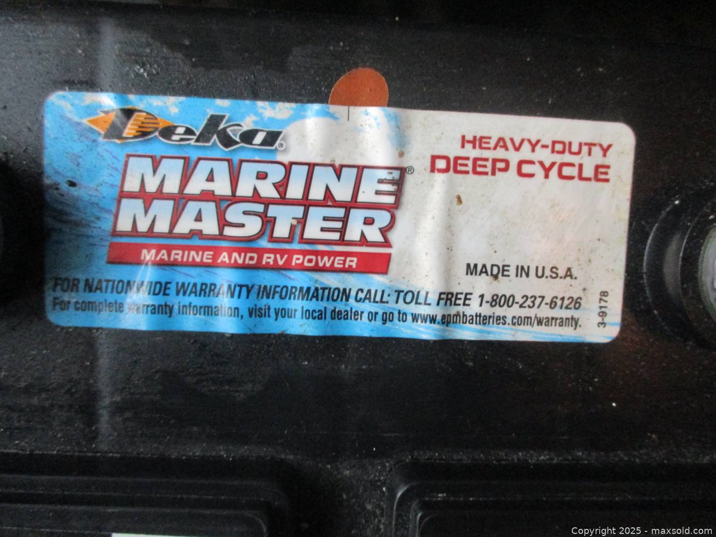 Deka Marine Master RV deep cycle battery | Maxsold