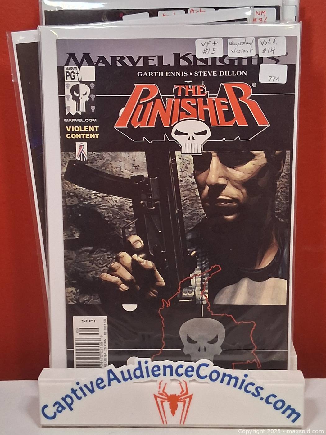 Punisher #14 Newsstand Variant Comic Book | Maxsold