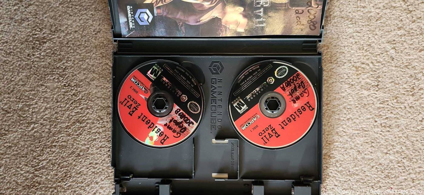 Re Rgamecube Cover Resident Evil Zero Nintendo GameCube game with case, 2 discs, manual ...