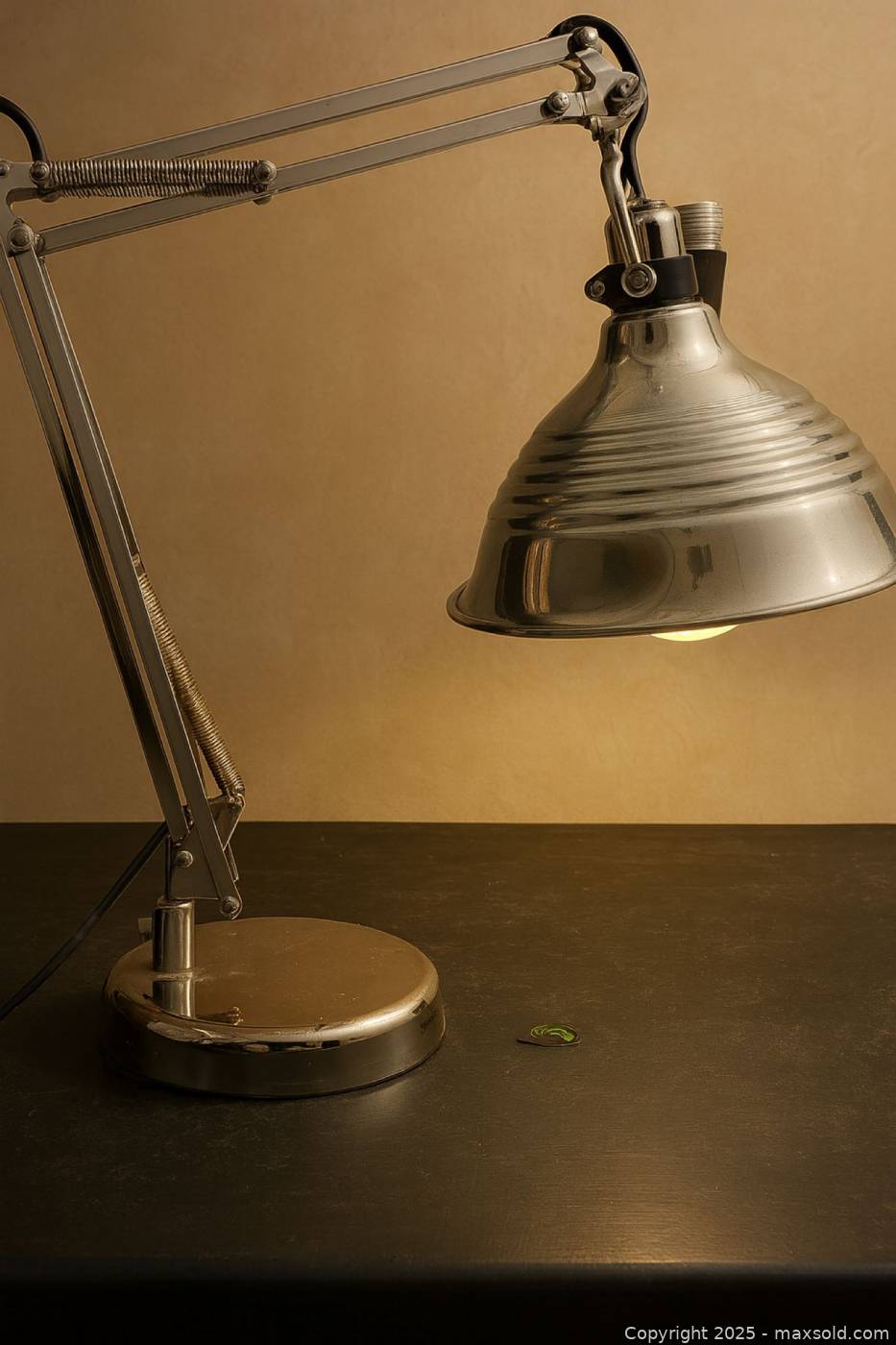 Vintage industrial chrome task lamp | Maxsold