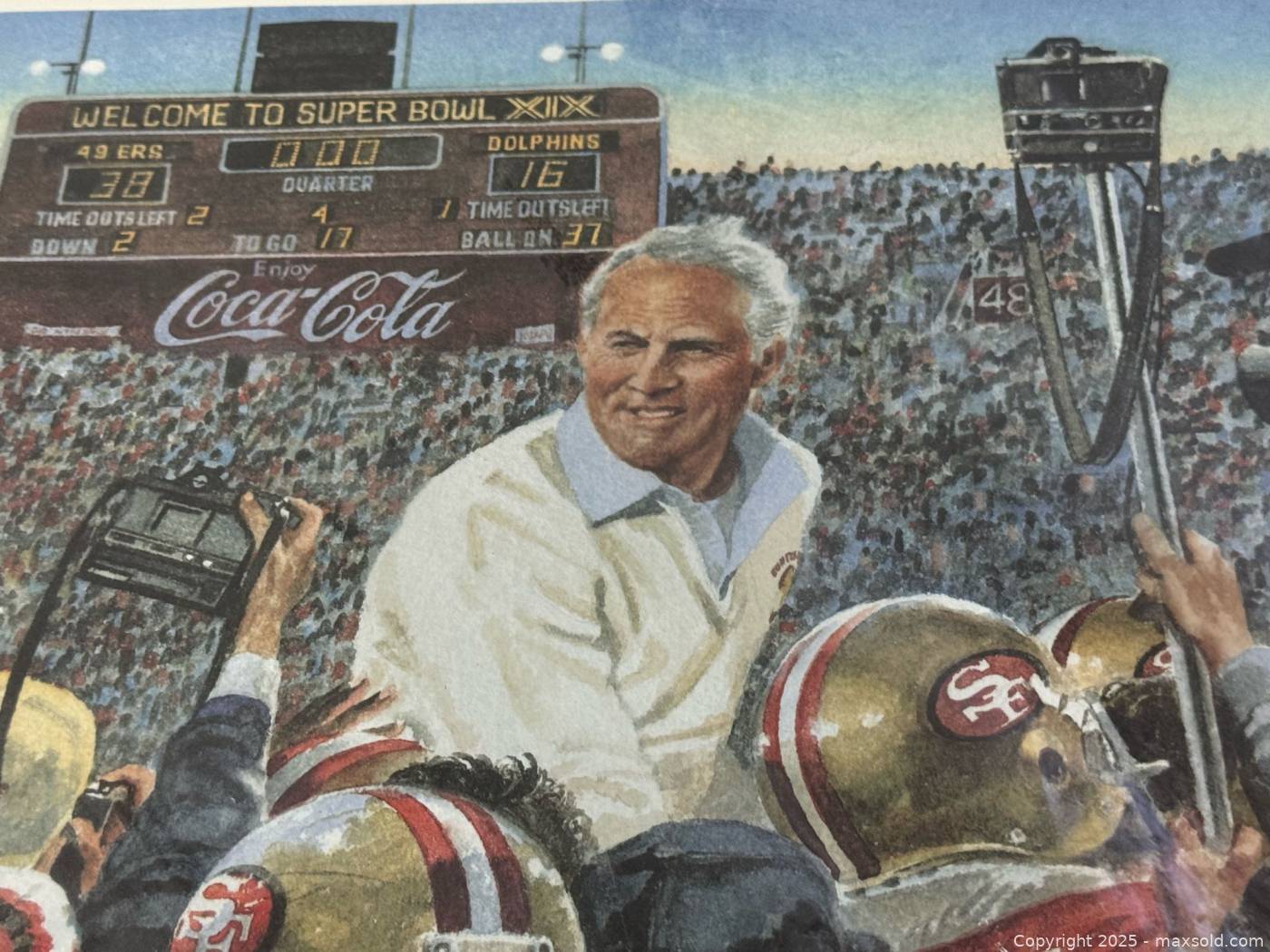 1985 Super Bowl XIX 49ers limitededition prints set of 4 Maxsold