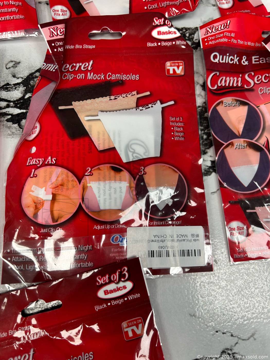 10 packs Cami Secret clip-on camisoles | Maxsold