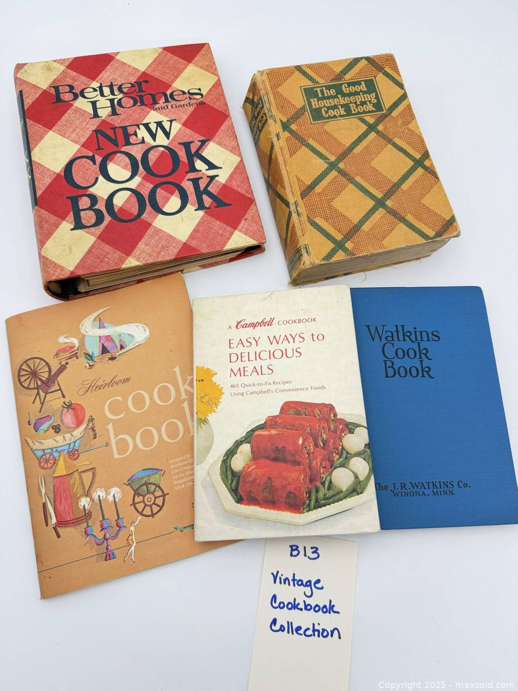 Vintage cookbook lot, 5 titles | Maxsold