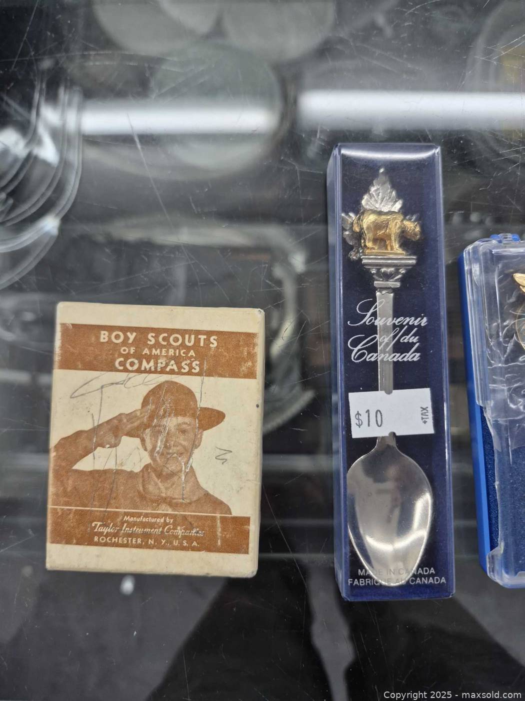 Vintage Boy Scouts Compass, Souvenir Spoons, WW2 Medal, Letter Opener ...