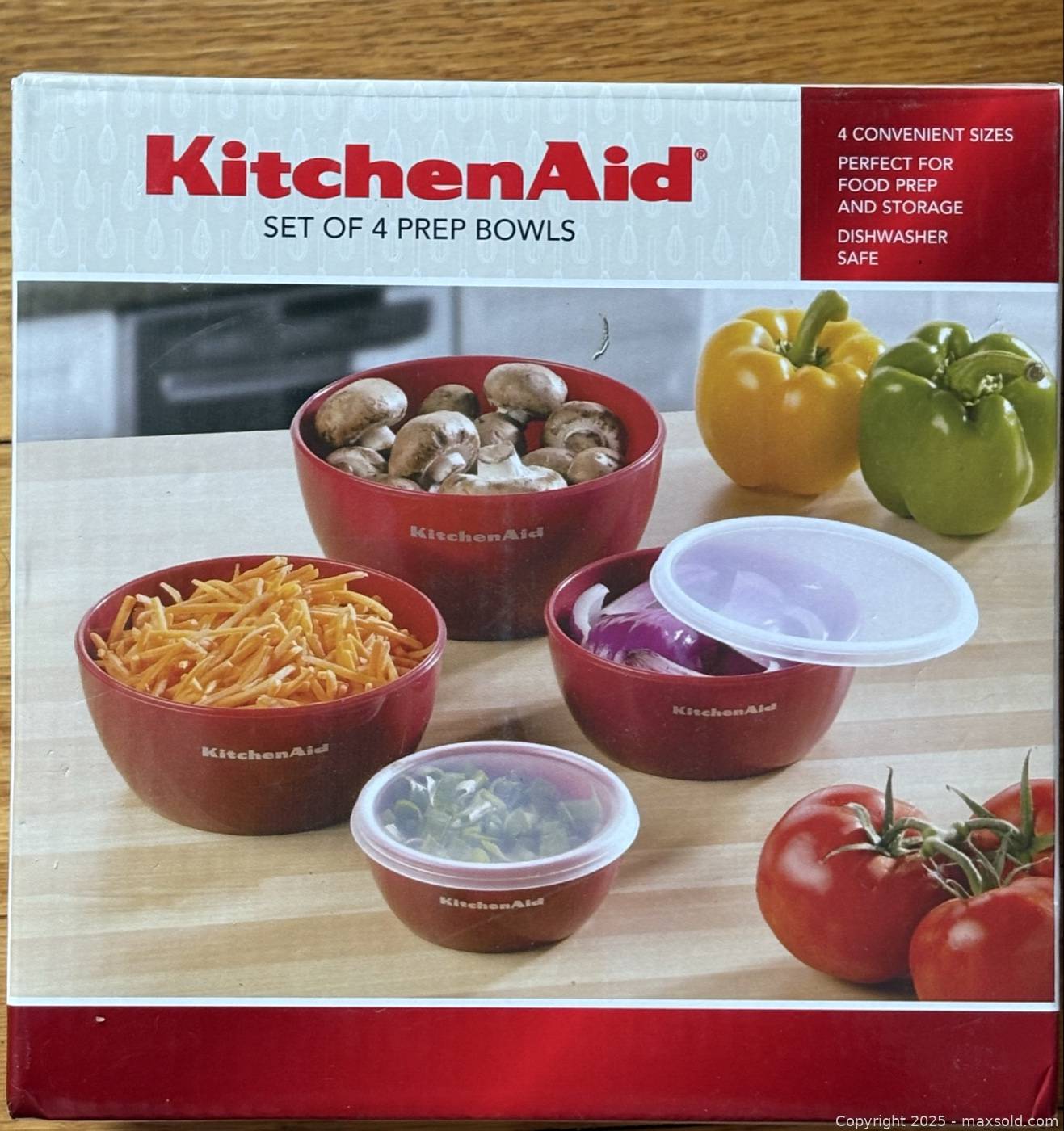 Kitchenaid Set KitchenAid Set Of 4 Prep Bowls With Lids | Maxsold