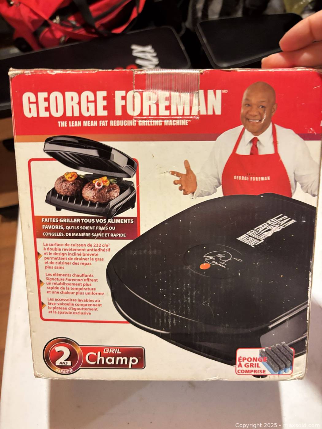 George Foreman Champ indoor electric grill | Maxsold