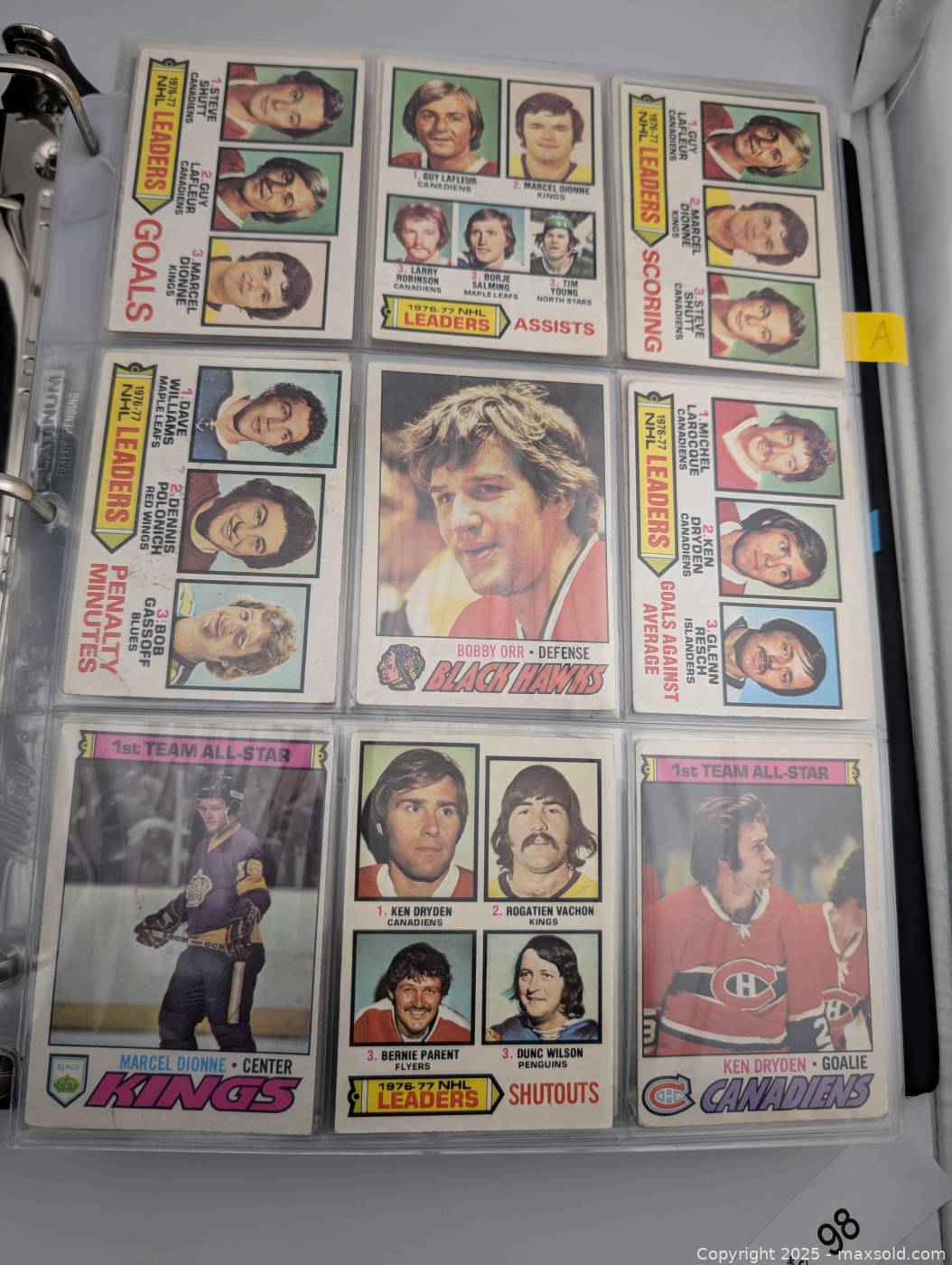 1977 O-Pee-Chee NHL Hockey Card Binder 342 Cards | Maxsold