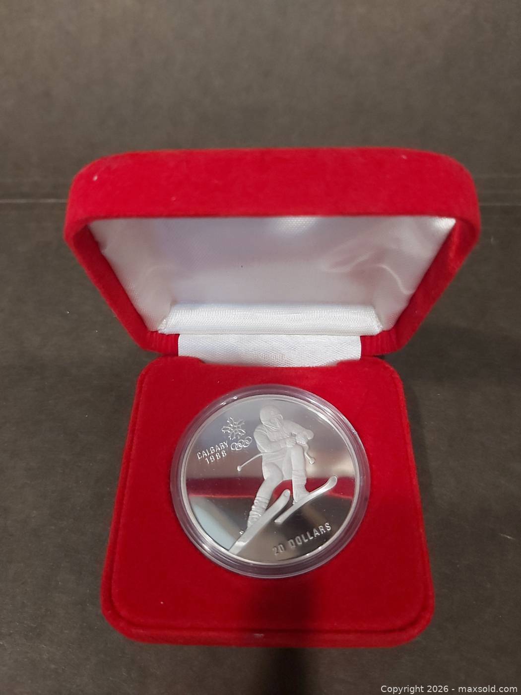 1988 Calgary Olympics $20 Silver Coin | Maxsold