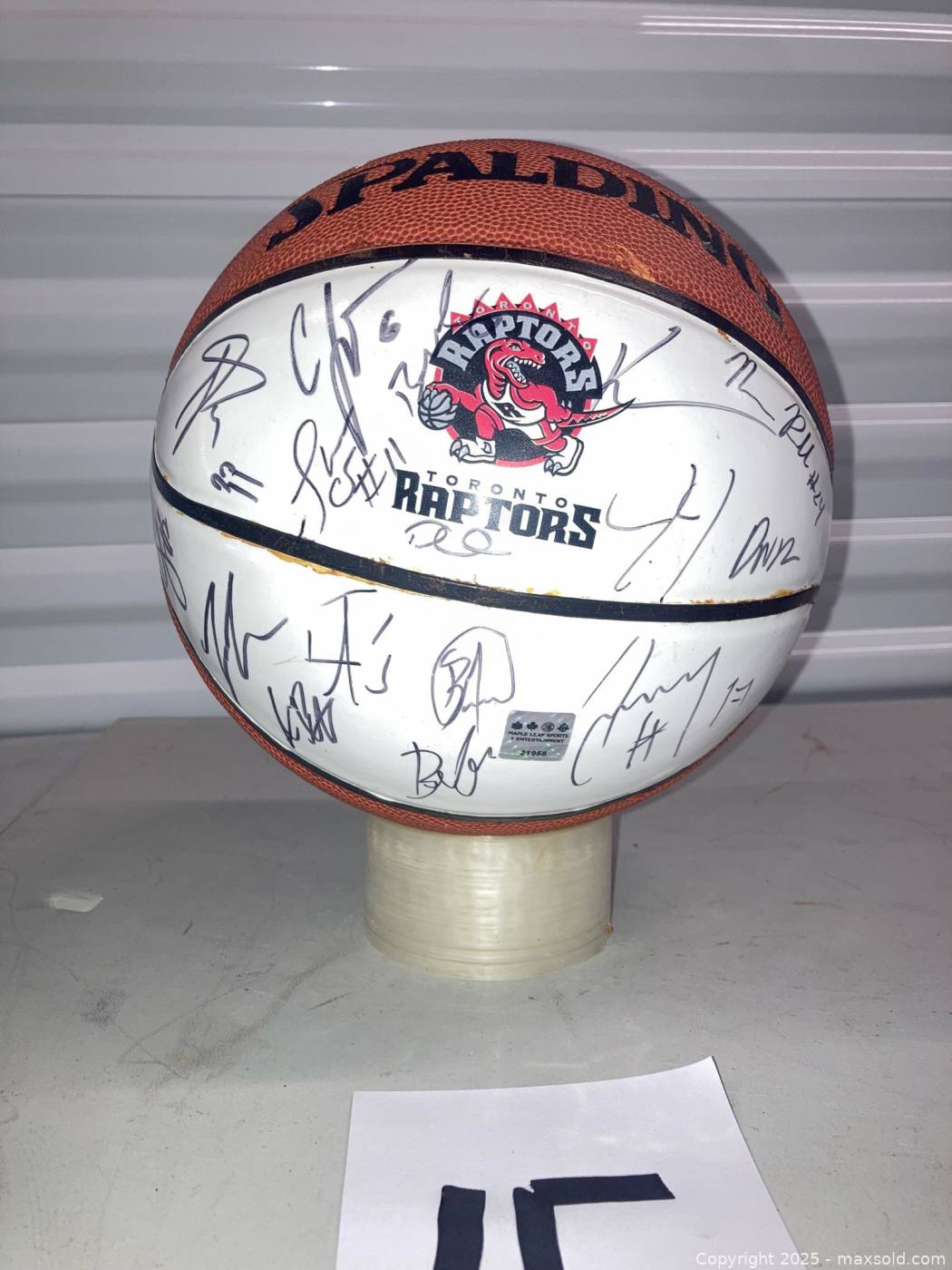 Spalding Toronto Raptors autographed basketball | Maxsold