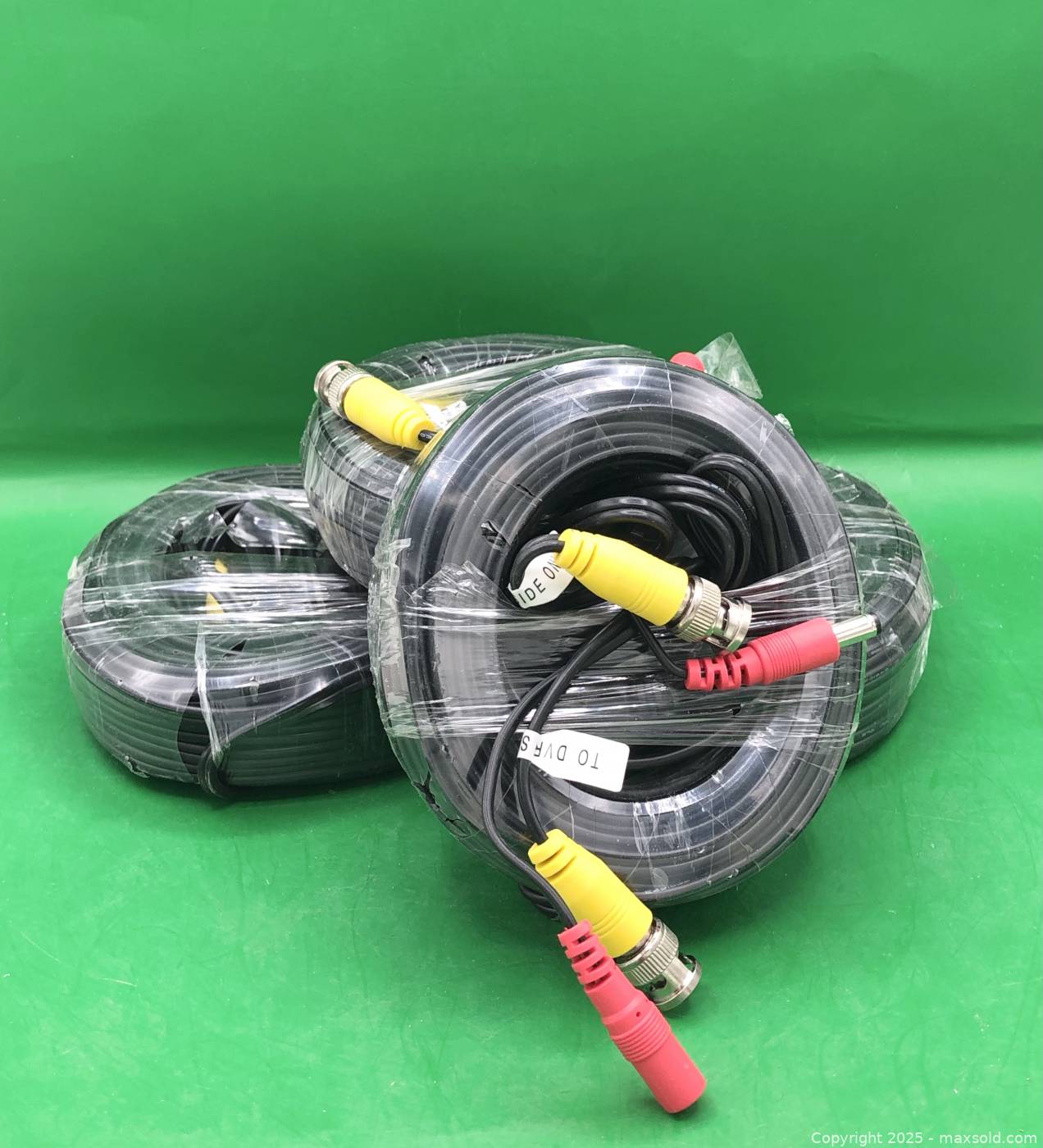 Four 25-ft DVR to camera cables | Maxsold