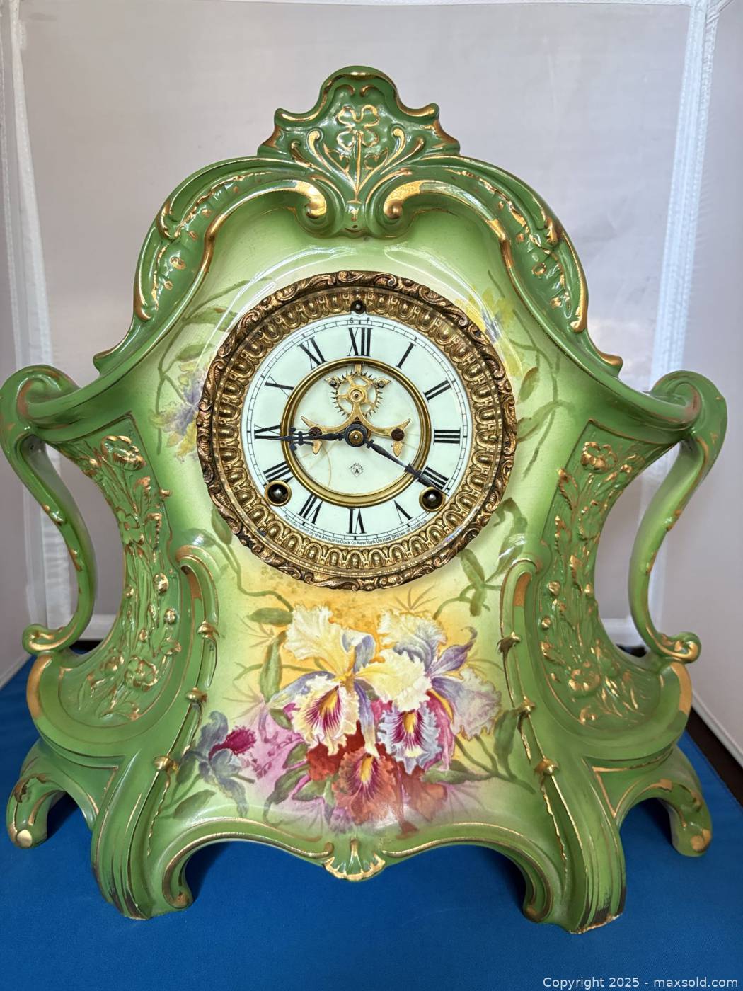 Vintage Royal Bonn Porcelain Mantel Clock | Maxsold