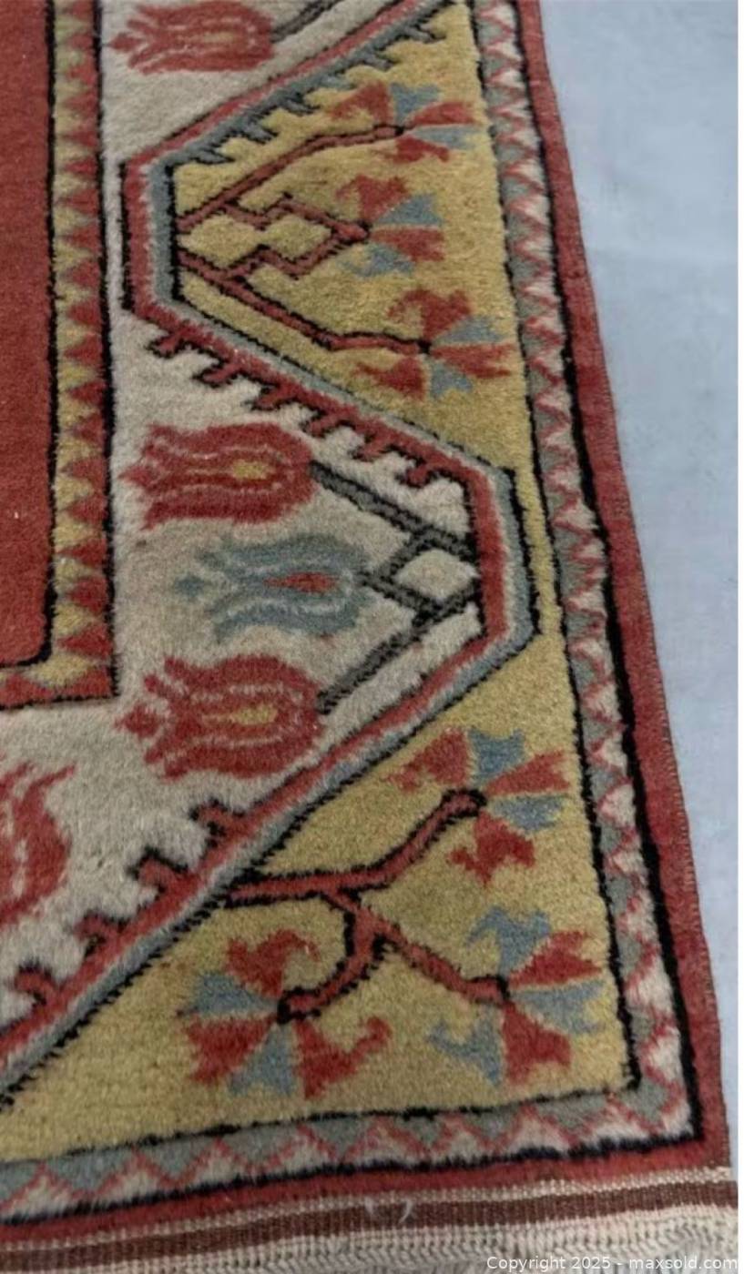 Handwoven Persian Wool Rug 50x31 in | Maxsold
