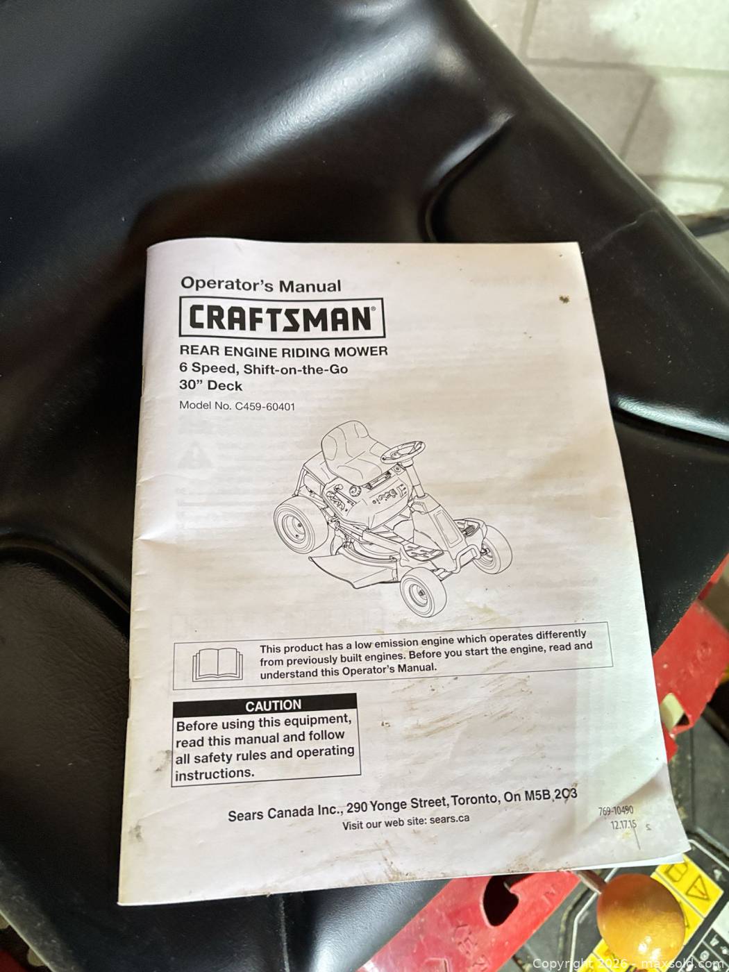 Craftsman C459-60401 30