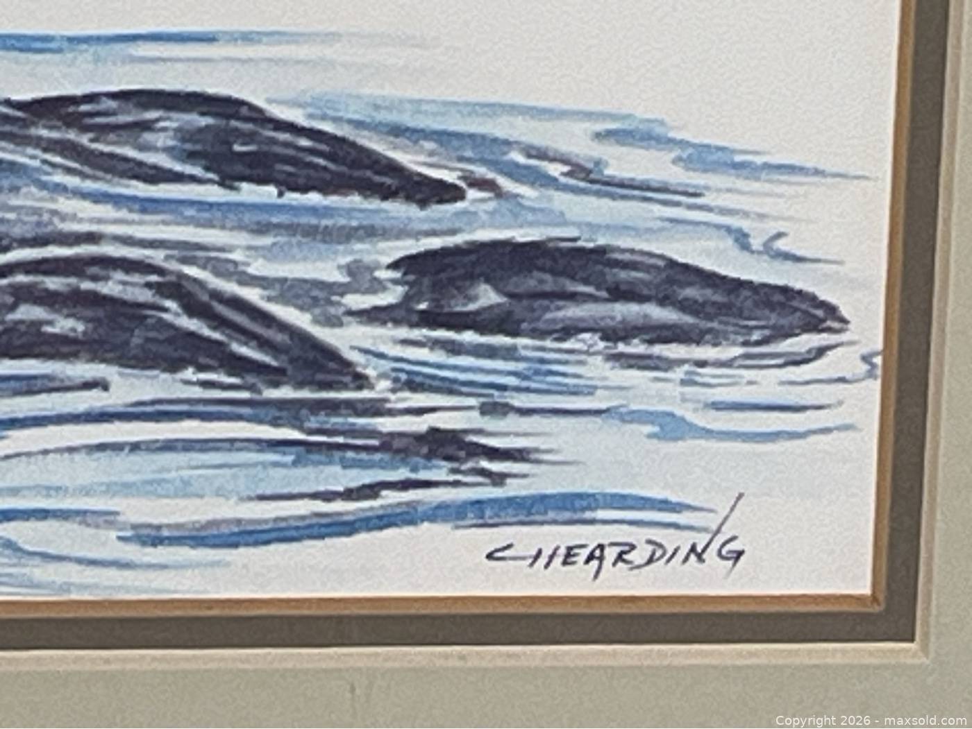 Original Signed Chearding Sea Otter Artwork | Maxsold