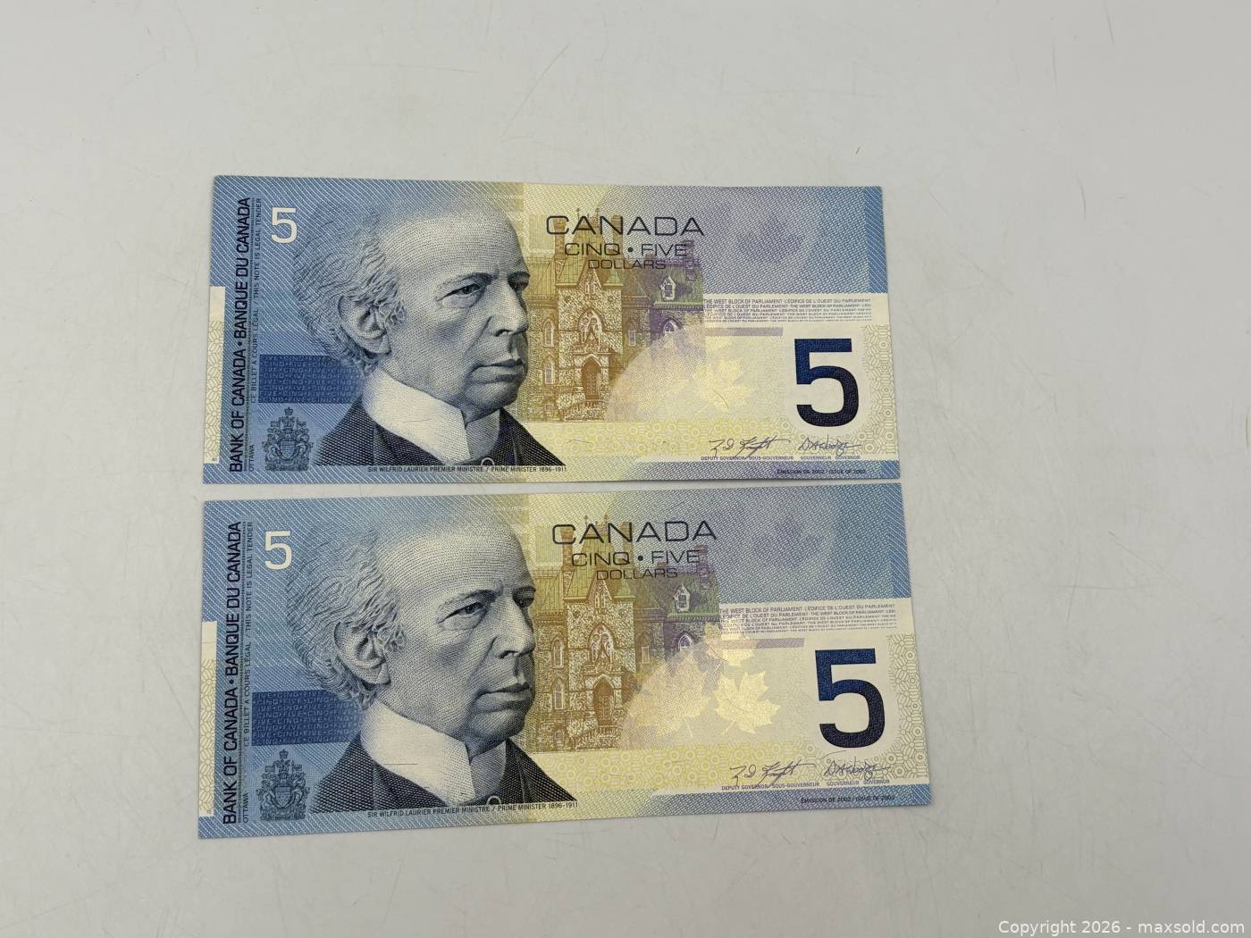 Canadian Bank of Canada Banknotes $1–$100 | Maxsold