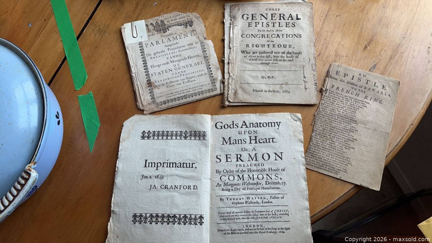 17th-Century English Pamphlets & Broadsides | Maxsold