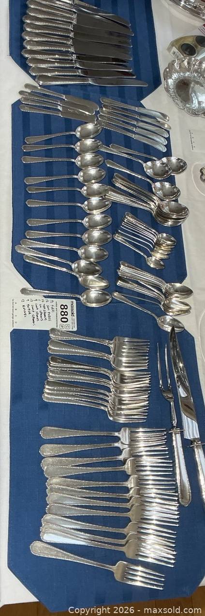 Silverware Pine Tree Pattern International Sterling Pine Tree Flatware Set | Maxsold