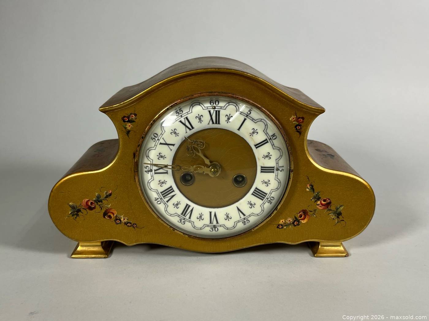 Vintage German Rensie pendulum mantel clock | Maxsold