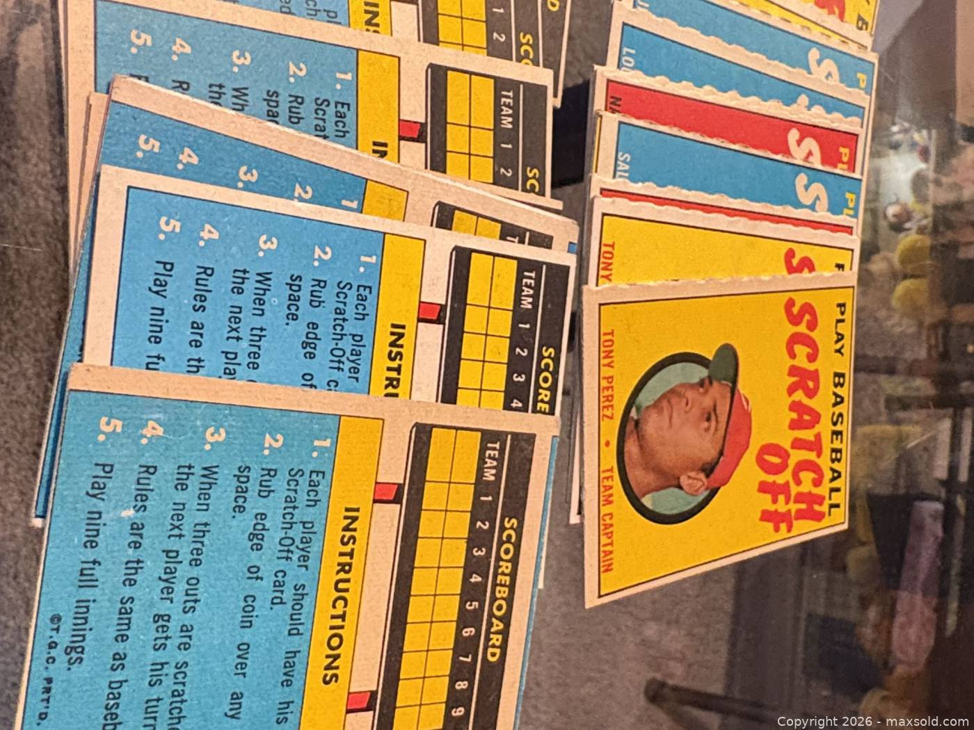Vintage Play Baseball Scratch-Off Game Cards | Maxsold