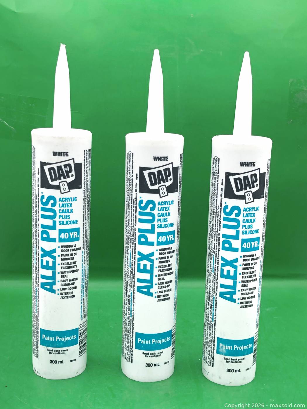 3 DAP Alex Plus Acrylic Latex Caulk Tubes | Maxsold