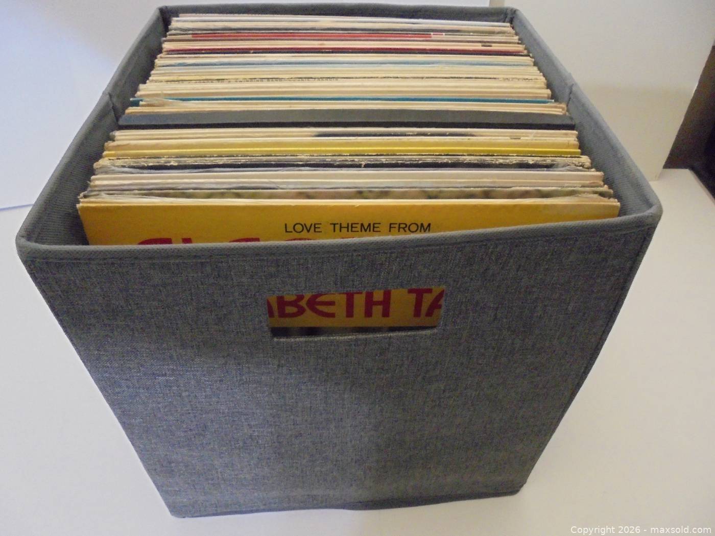 Lot of 72 LP vinyl record albums with storage case | Maxsold