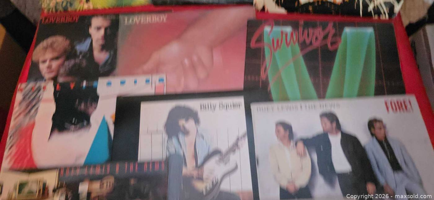 11 1980s rock vinyl LP records | Maxsold
