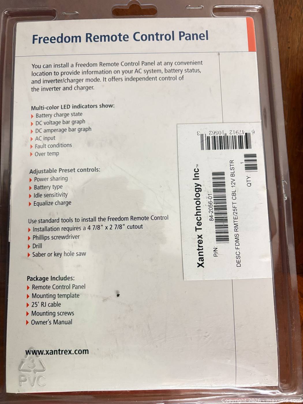 Xantrex Freedom Remote Control Panel 84-2056-01, 2 units | Maxsold