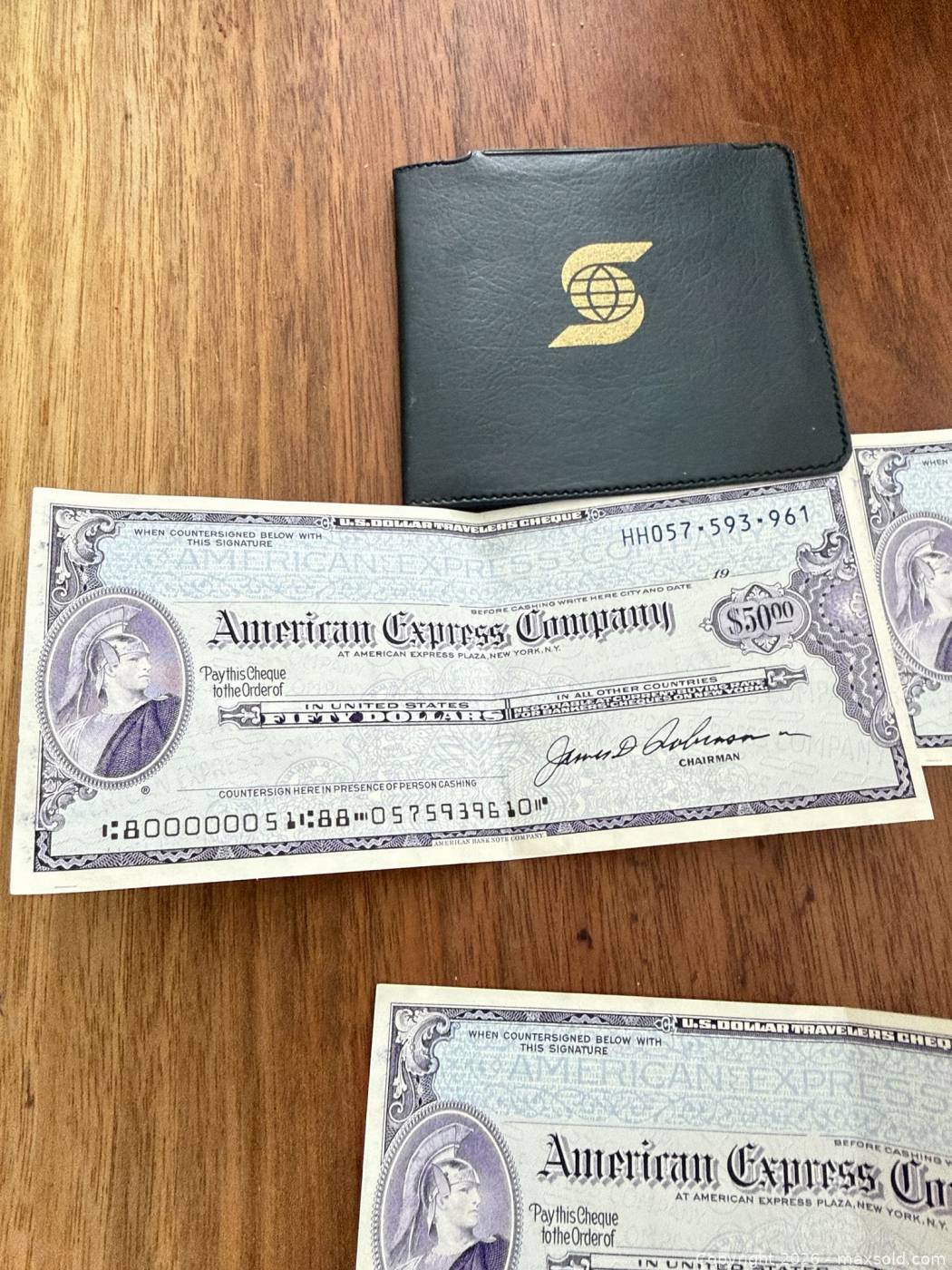 American Express $50 travellers cheques, 3 | Maxsold
