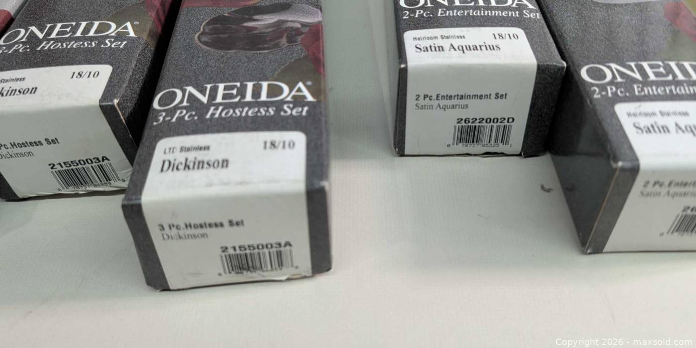 New Oneida Flatware Sets & Ceramic Trivet | Maxsold