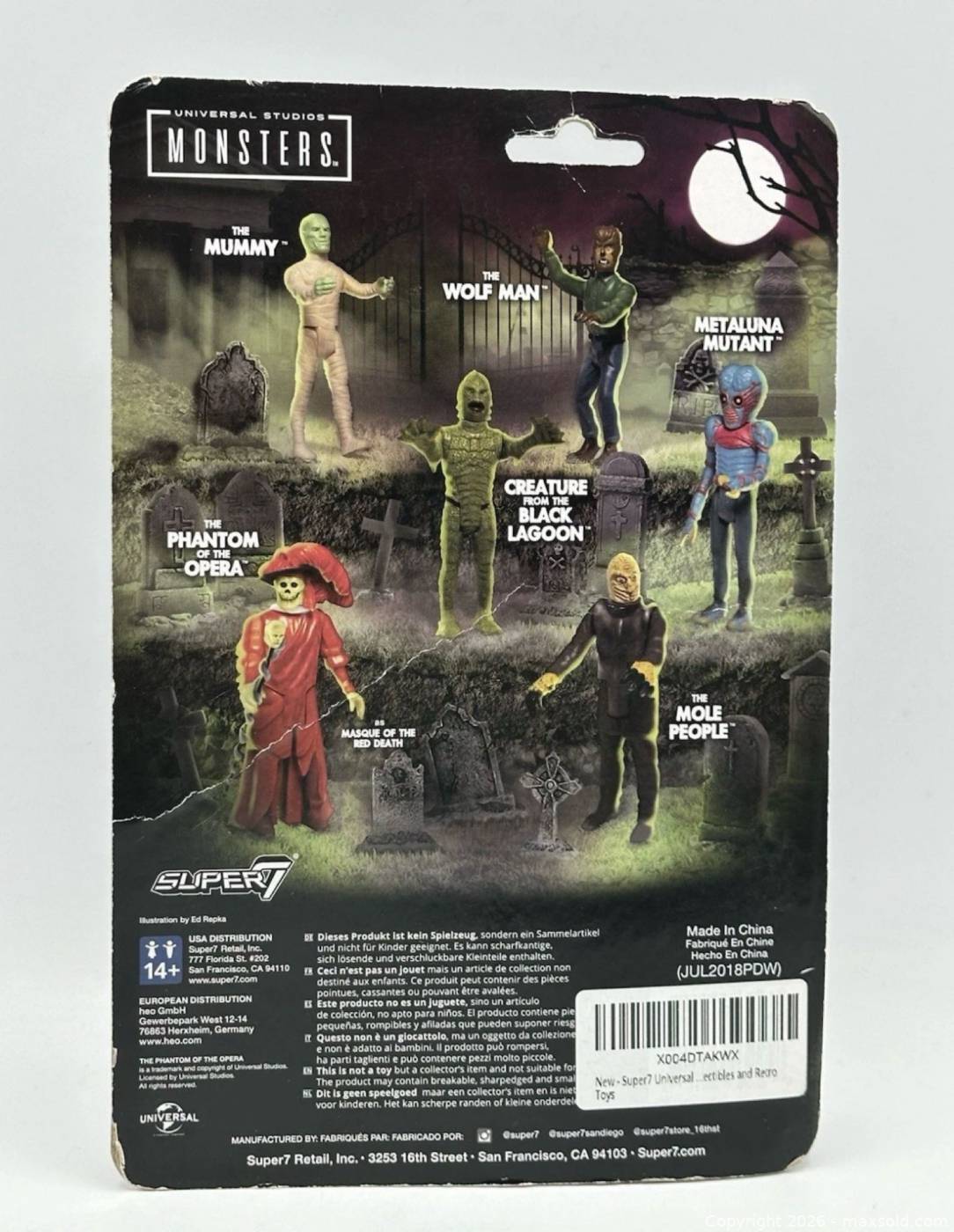Phantom Of The Opera Masque Of The Red Death ReAction Figure | Maxsold