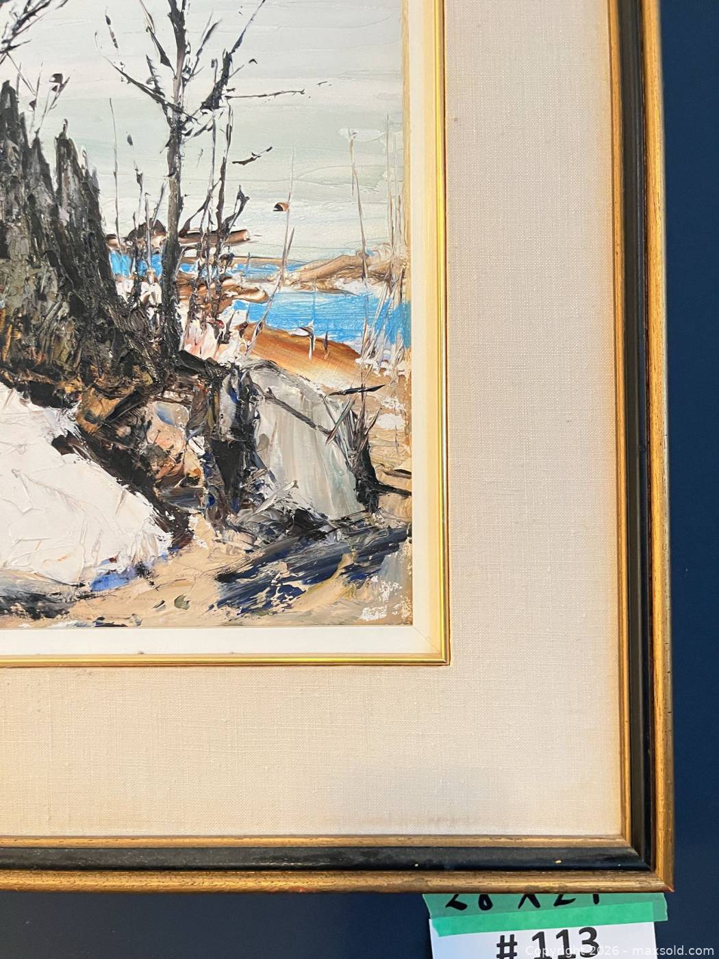 Murray Stewart acrylic painting “Eagle Lake” | Maxsold