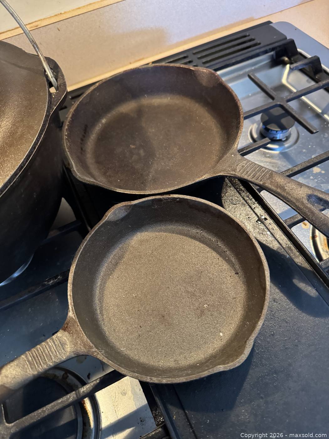 Lodge Cast Iron Dutch Oven and Skillets | Maxsold