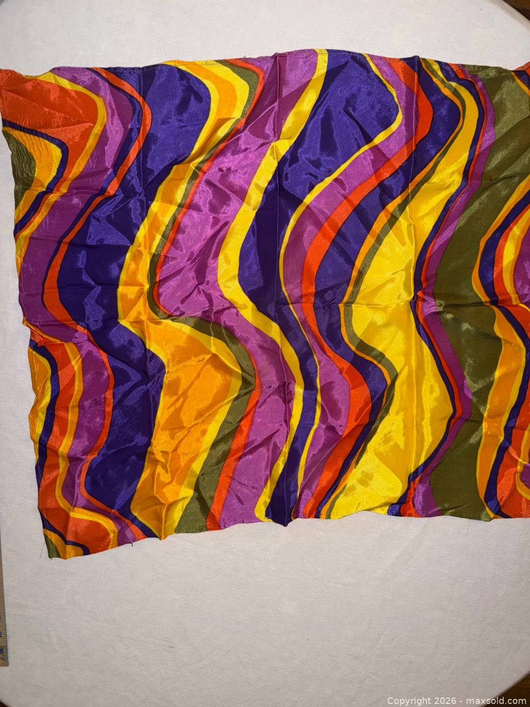 Multicolor Abstract Pattern Square Scarf | Maxsold