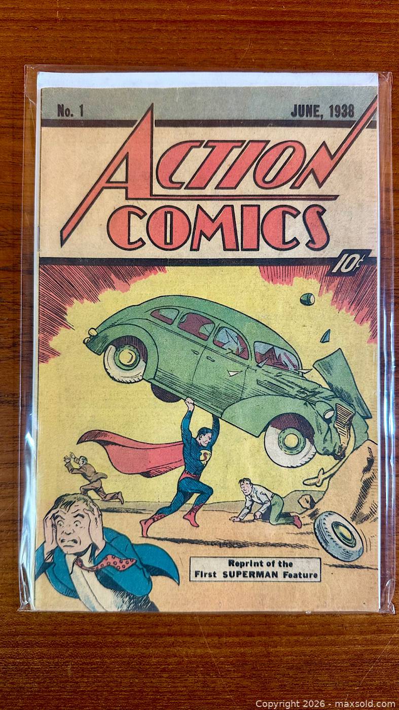1976 10¢ reprint Action Comics #1 | Maxsold