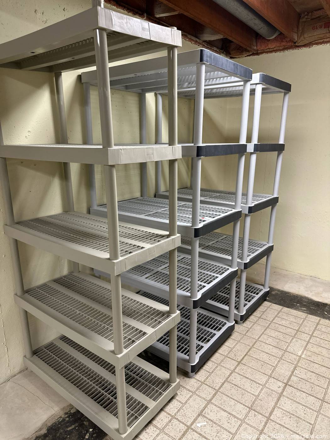 Plastic Storage Racks, 3 Units | Maxsold