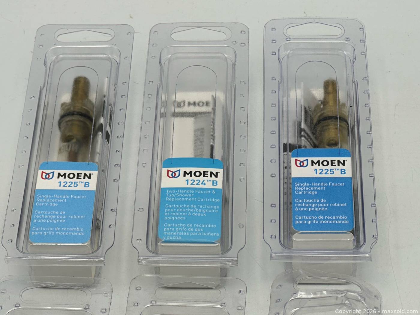 6 Moen 1225B Single-Handle Faucet Cartridges | Maxsold