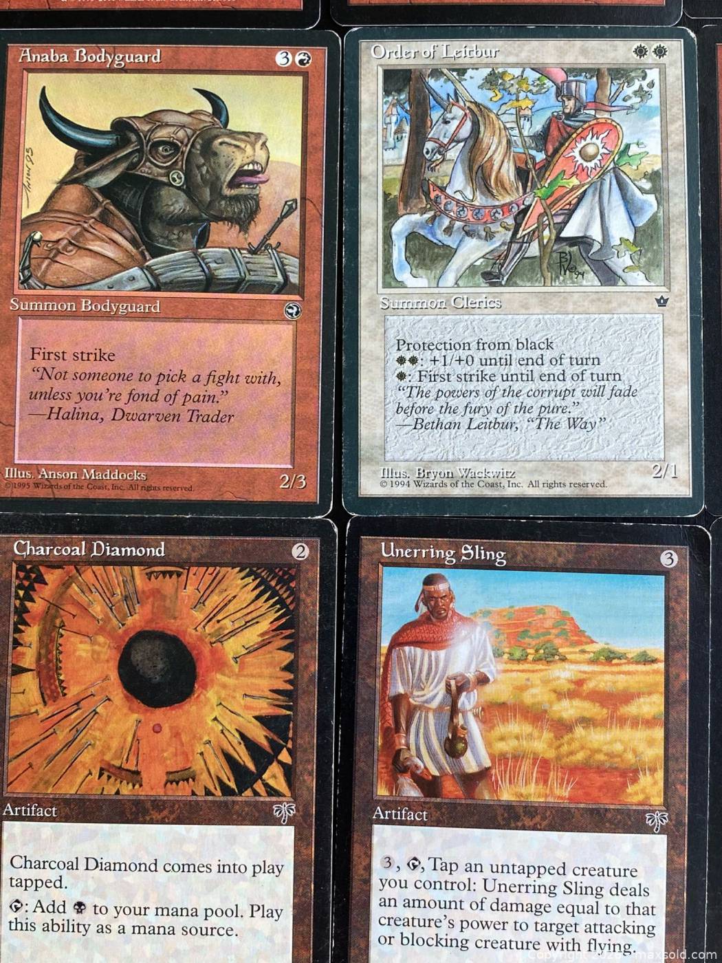 mtg old border cards Approx. 200 Magic: The Gathering 1995-1999 Illustrated by Raymond Swanland. Magic the Gathering Vintage White