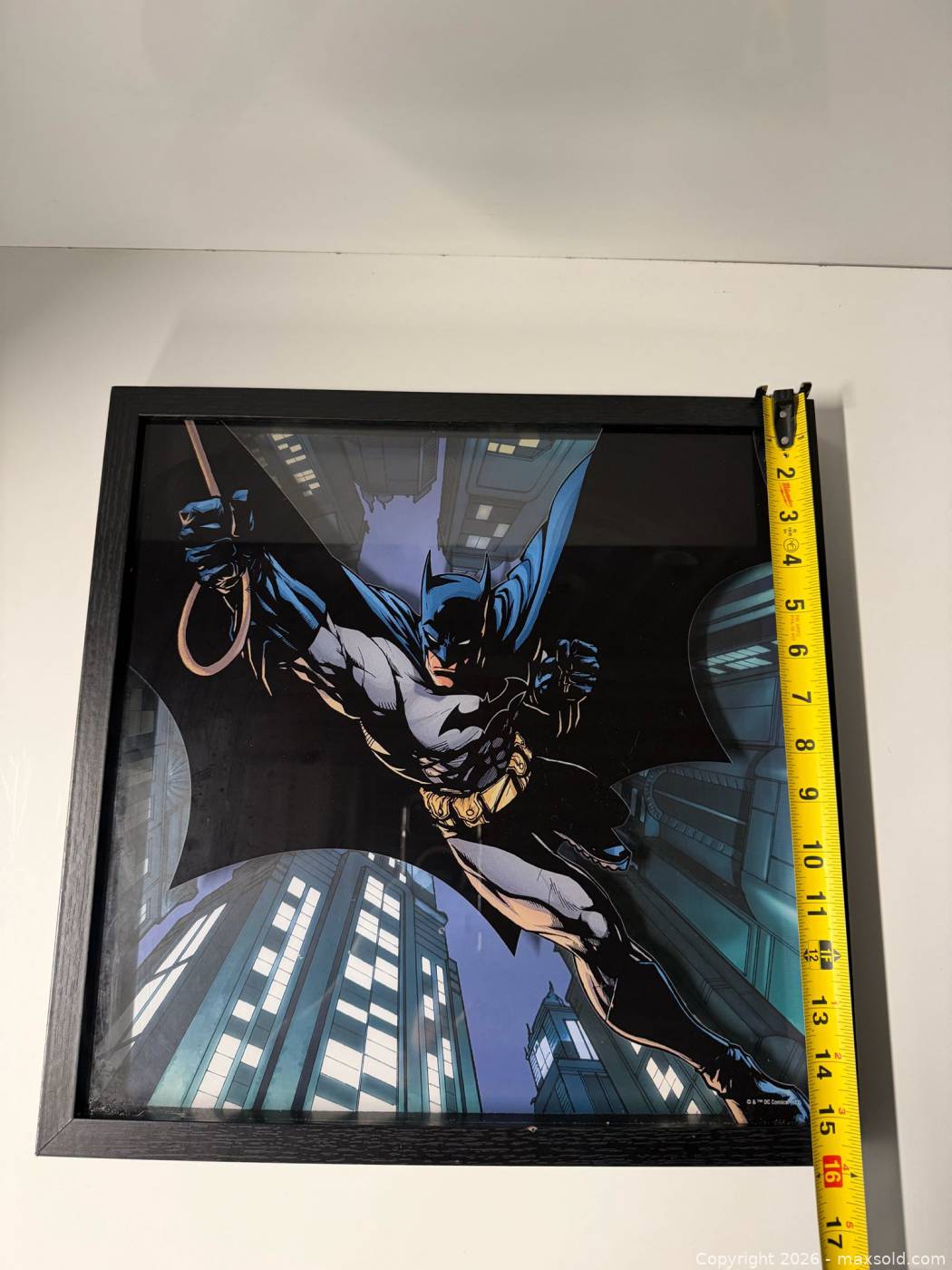 Framed Batman comic art print | Maxsold