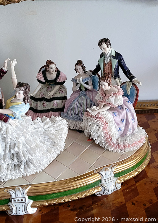German Sitzendorf Porcelain Figural Group | Maxsold