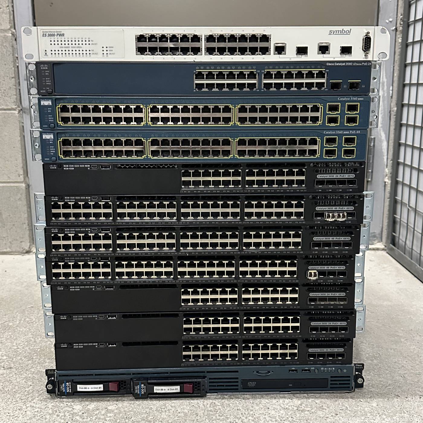 Cisco Rgnet Symbol 11 Cisco & Symbol 24/48-Port Switches And 1 Server | Maxsold