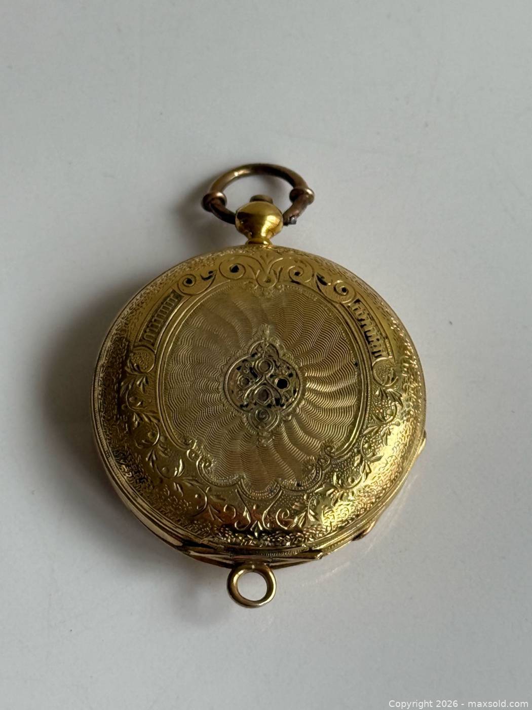 Antique 18K Gold Jacques Roulet Key-Wind Hunter Pocket Watch | Maxsold