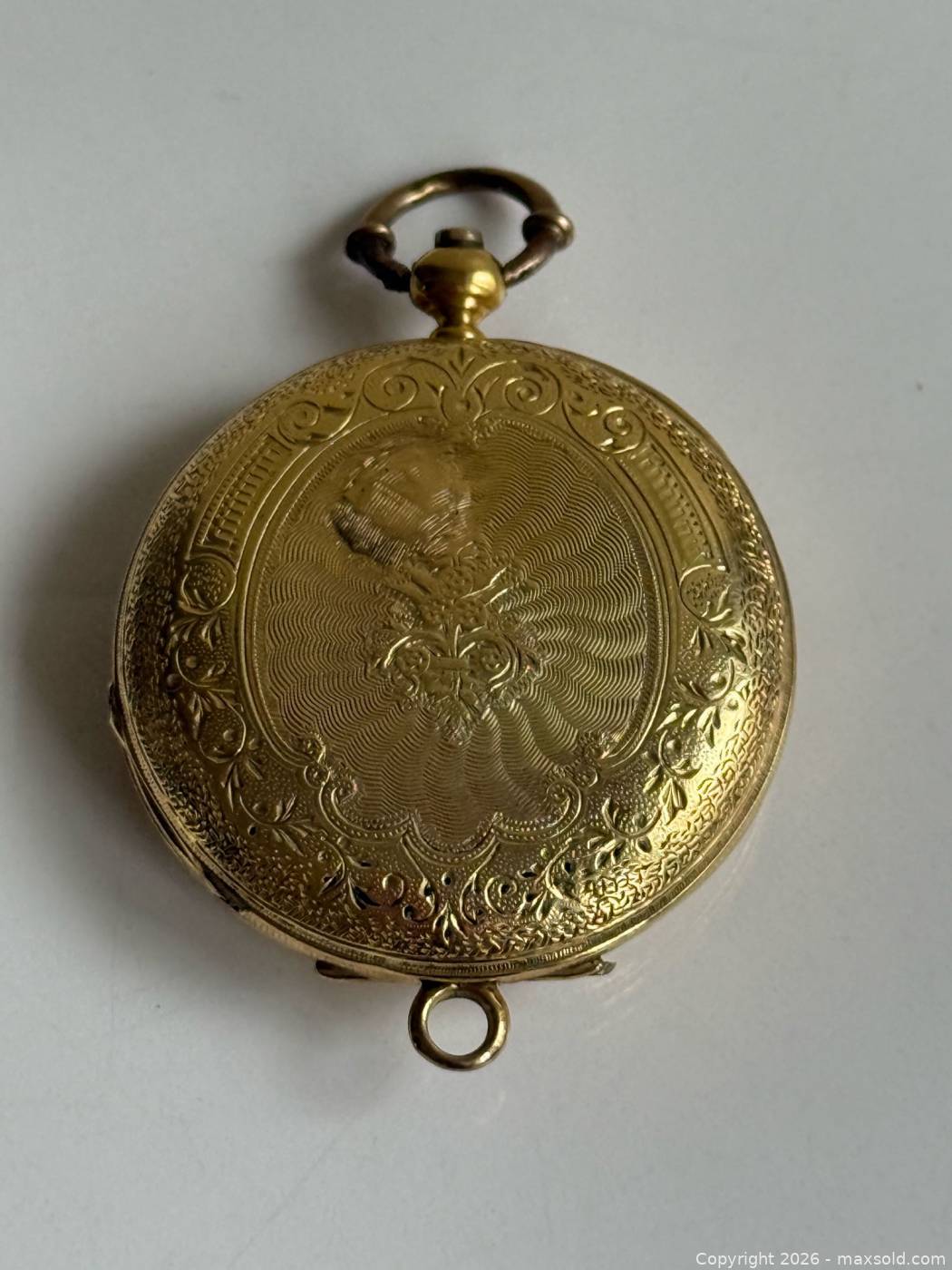 Antique 18K Gold Jacques Roulet Key-Wind Hunter Pocket Watch | Maxsold