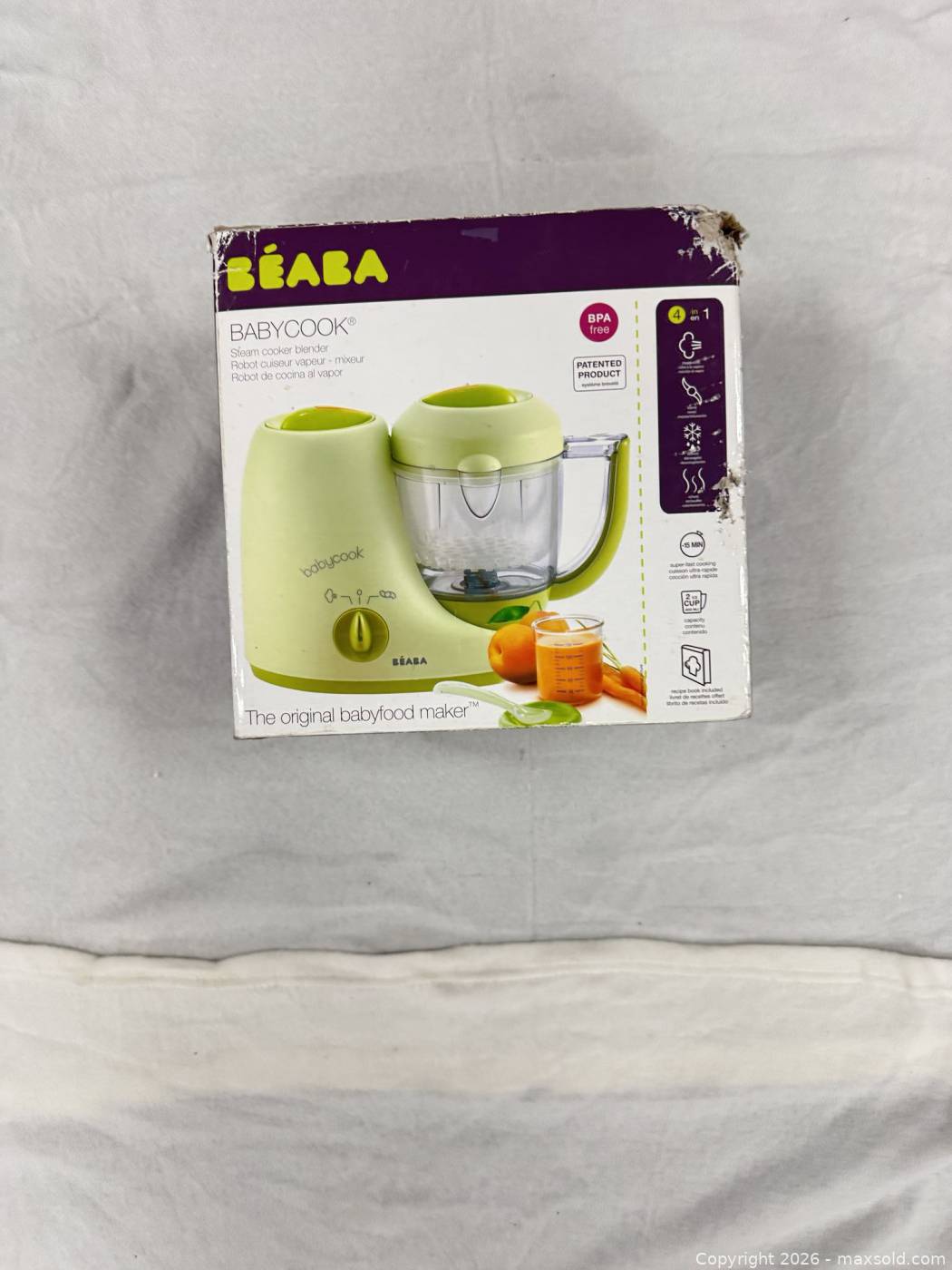 BEABA Babycook baby food maker steam cooker and blender | Maxsold
