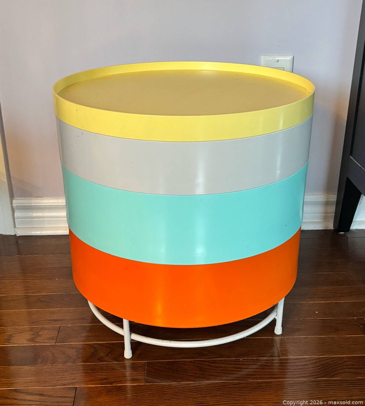 IKEA PS 2014 side table with stackable storage | Maxsold