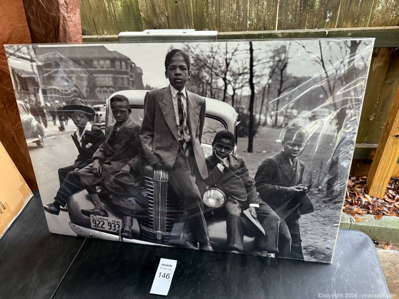 Chicago Boys 1941 black & white photo print | Maxsold