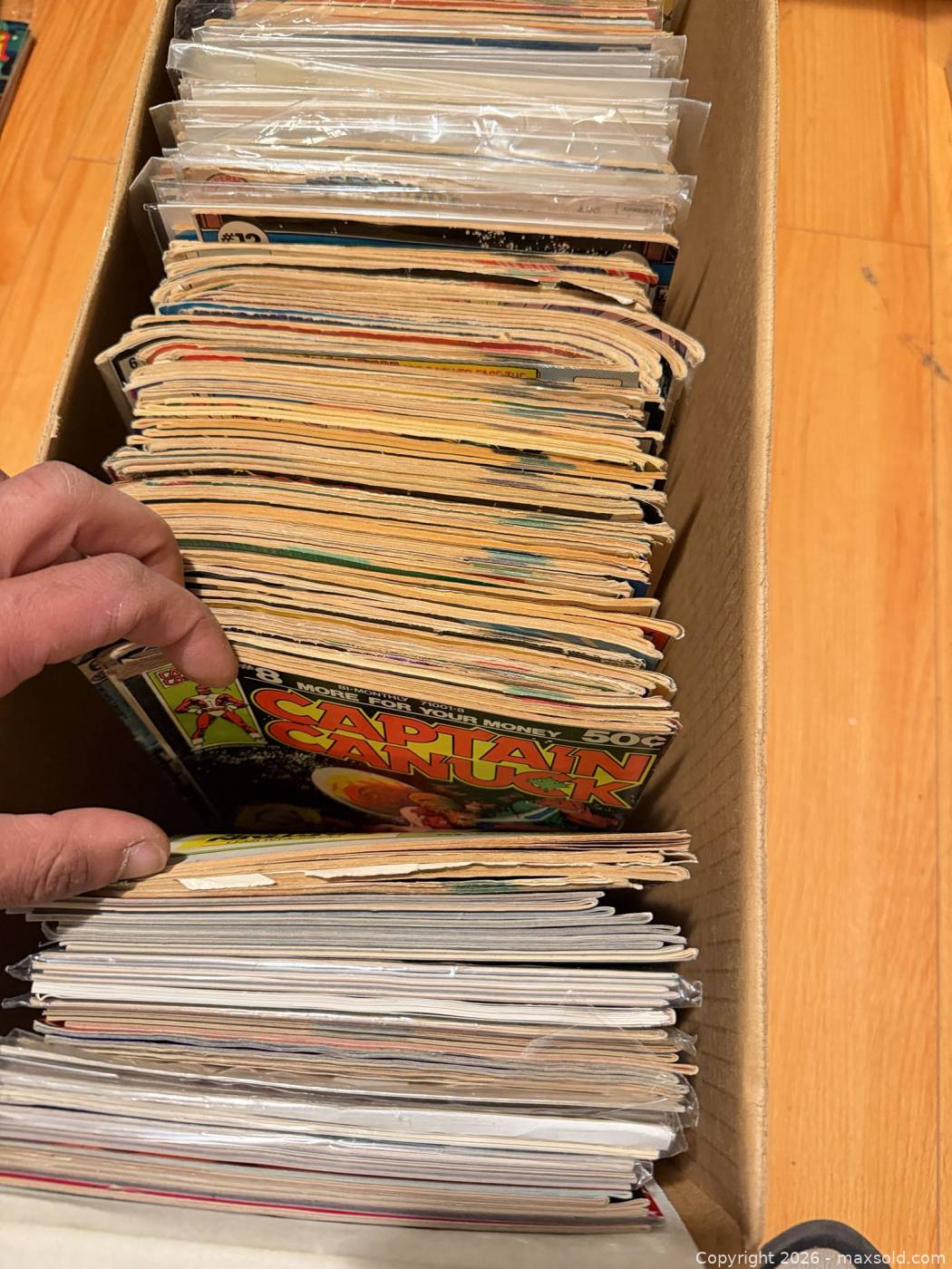 Long box of vintage comic books | Maxsold